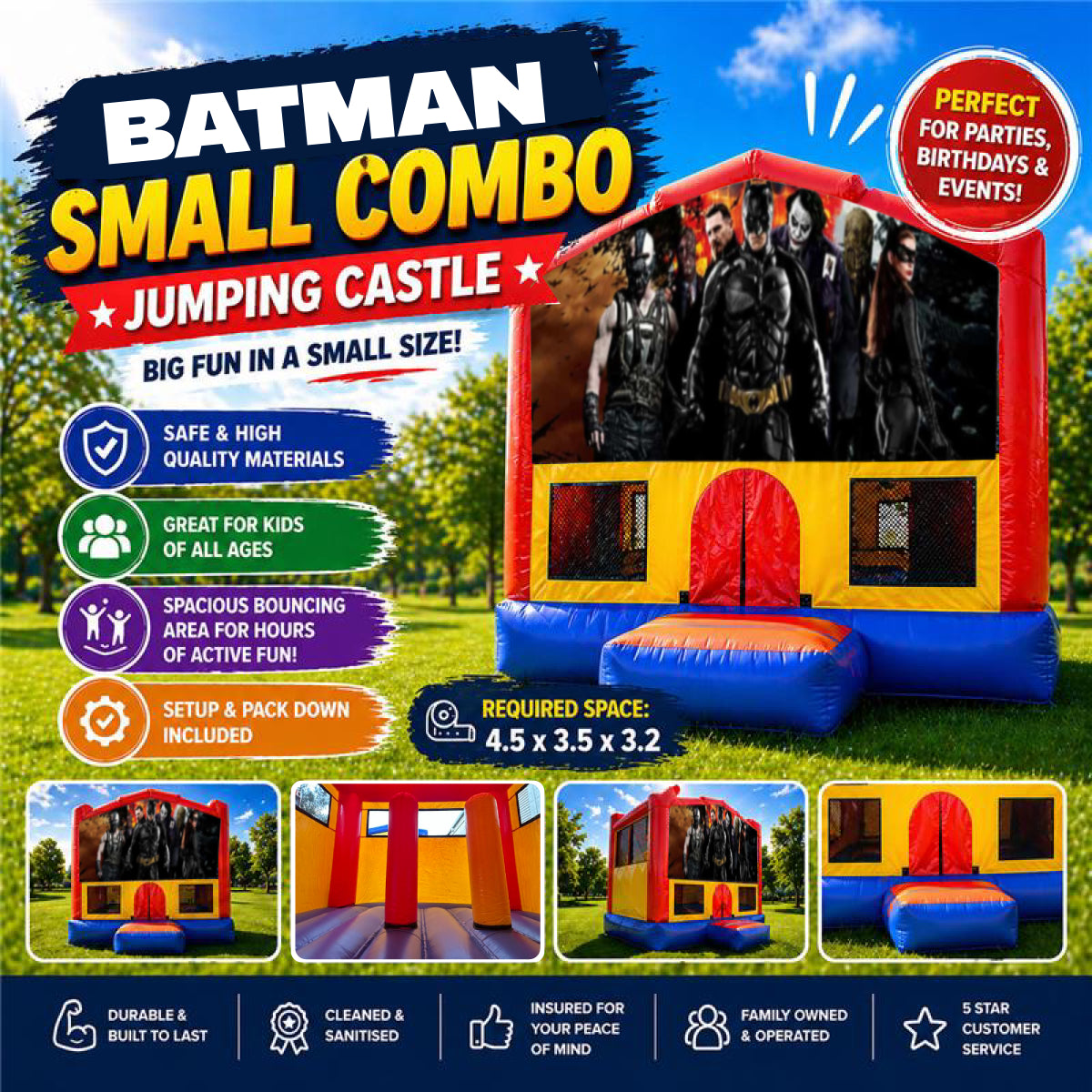 Batman Small Combo Jumping Castle