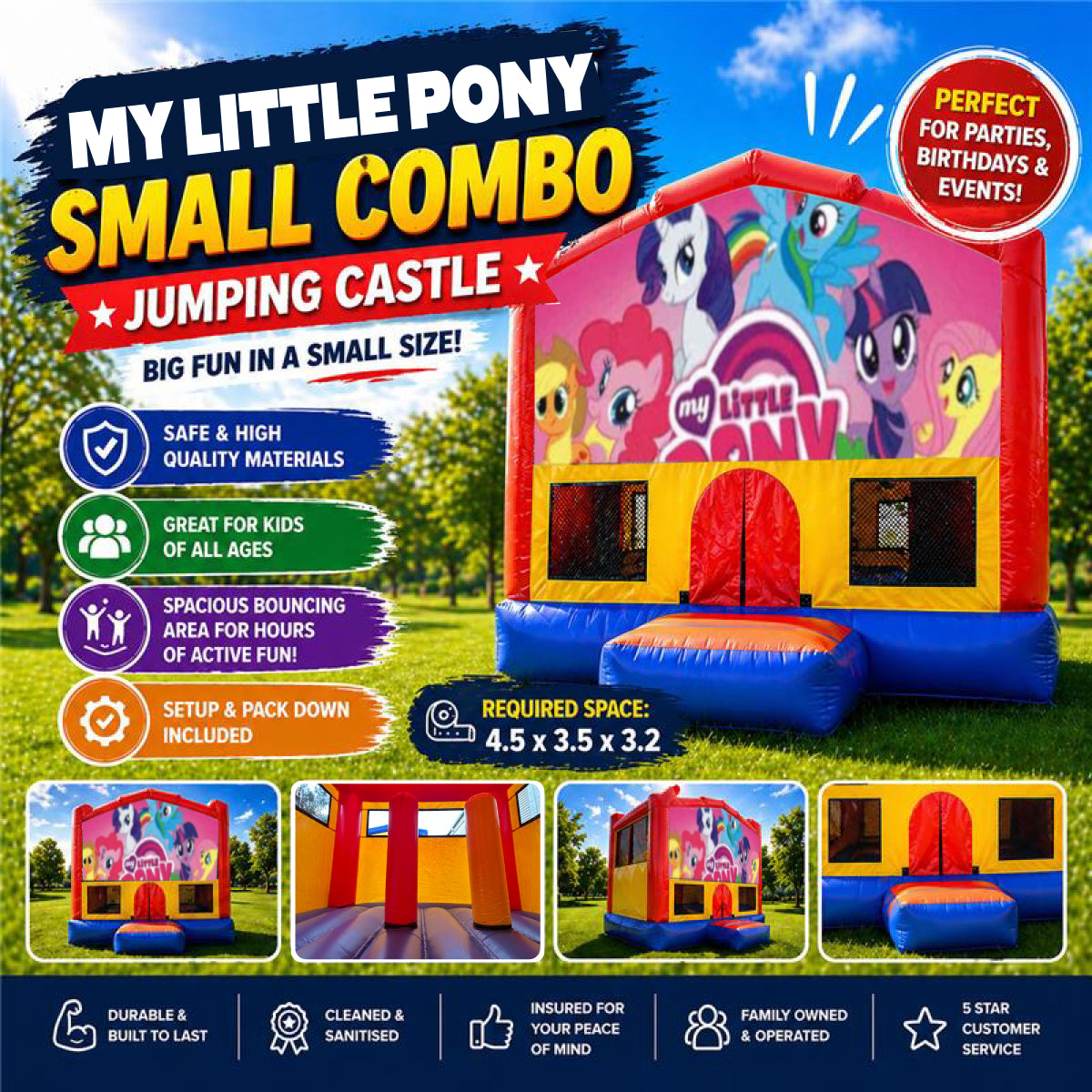 My Little Pony Small Combo Jumping Castle