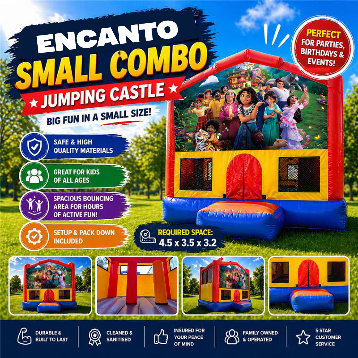 Encanto Small Combo Jumping Castle