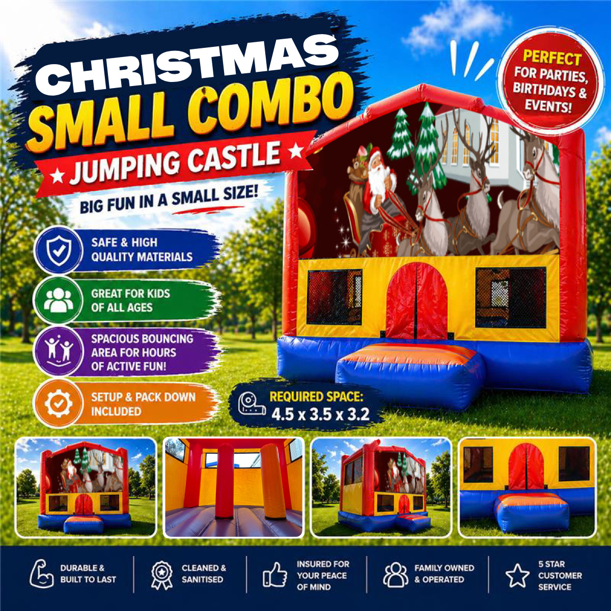 Christmas #6 Small Combo Jumping Castle