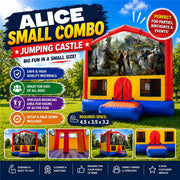 Alice in Wonderland #2 Small Combo Jumping Castle