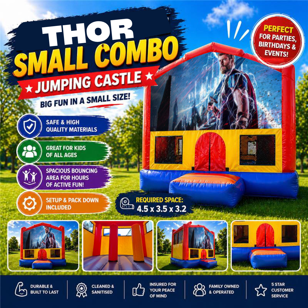 Thor Small Combo Jumping Castle