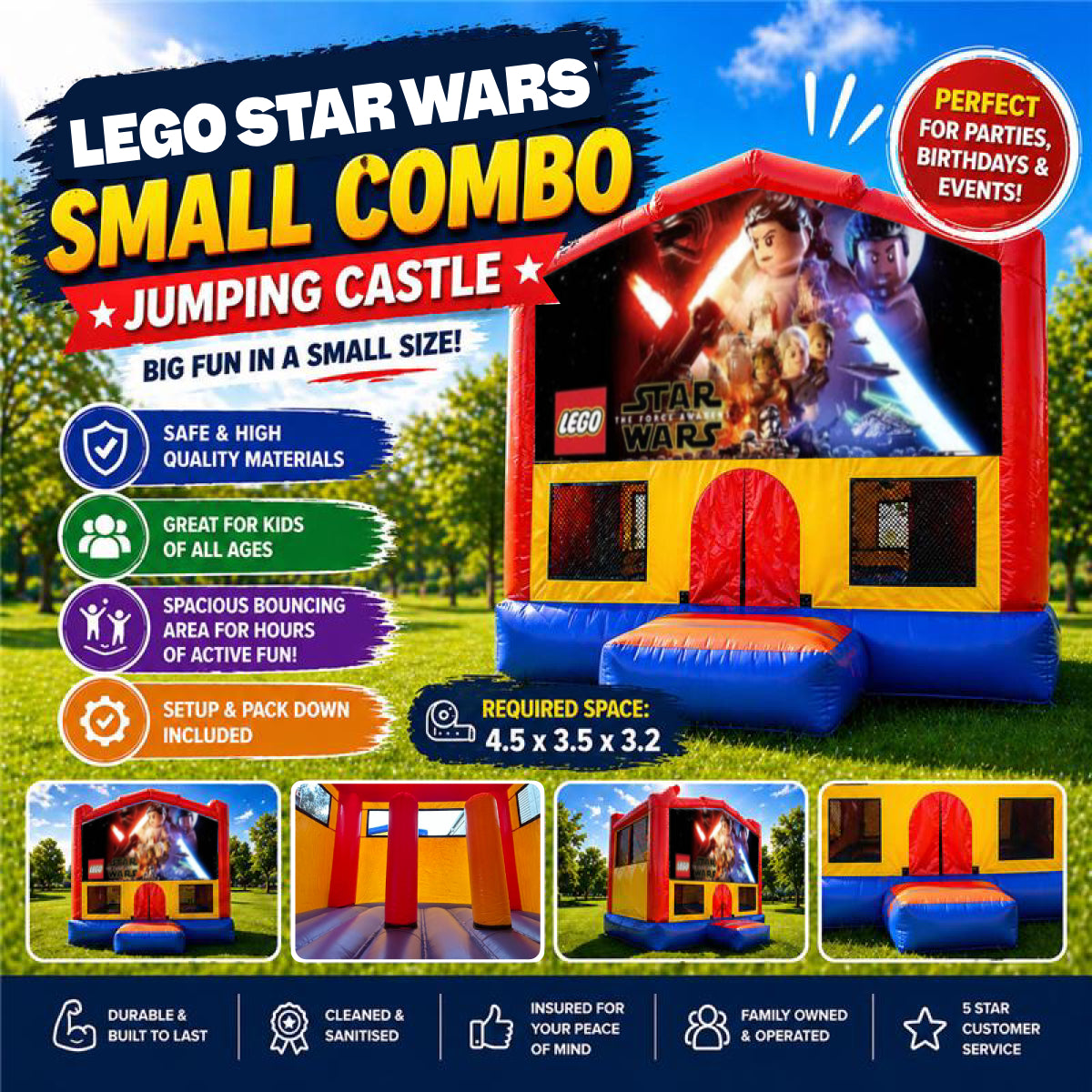Lego Star Wars Small Combo Jumping Castle