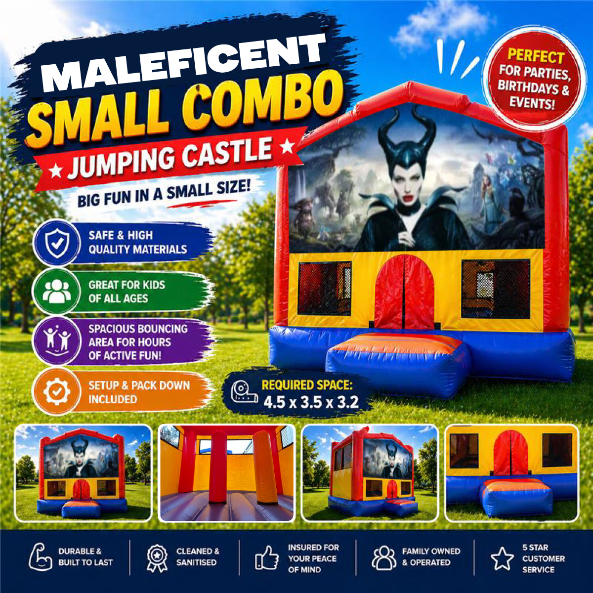 Maleficent Small Combo Jumping Castle