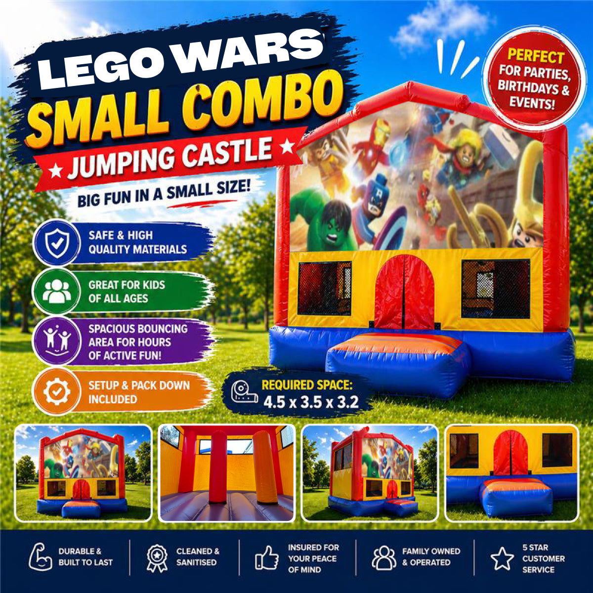 Lego Wars Small Combo Jumping Castle