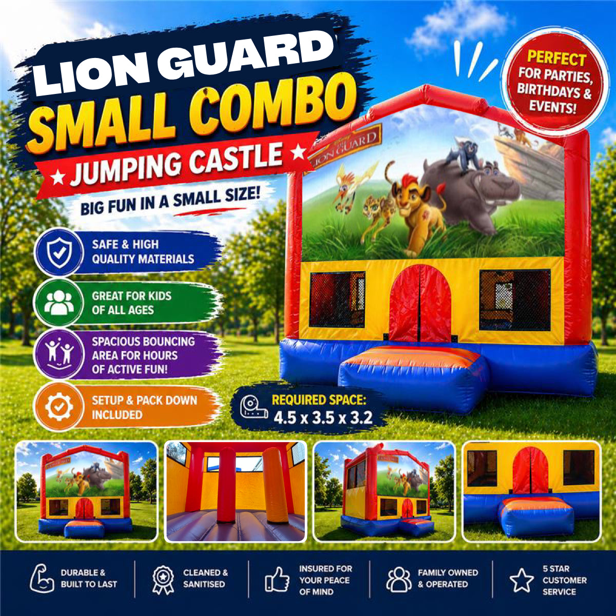 Lion Guard Small Combo Jumping Castle