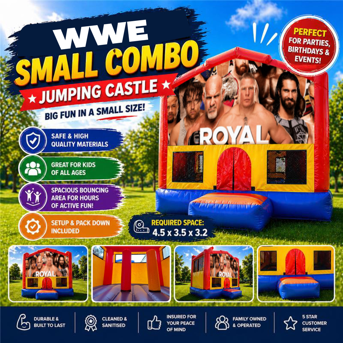 WWE Small Combo Jumping Castle