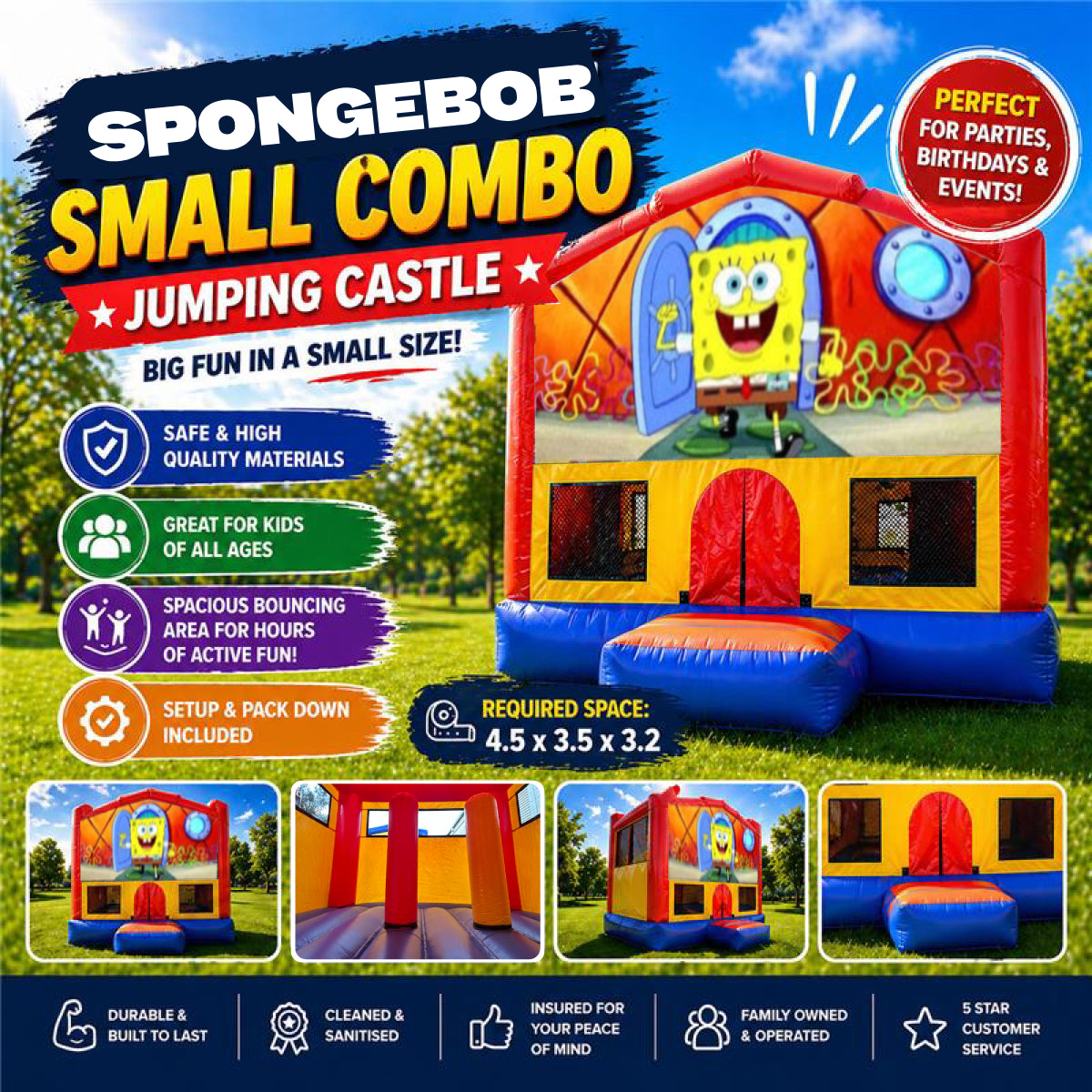 Spongebob Small Combo Jumping Castle