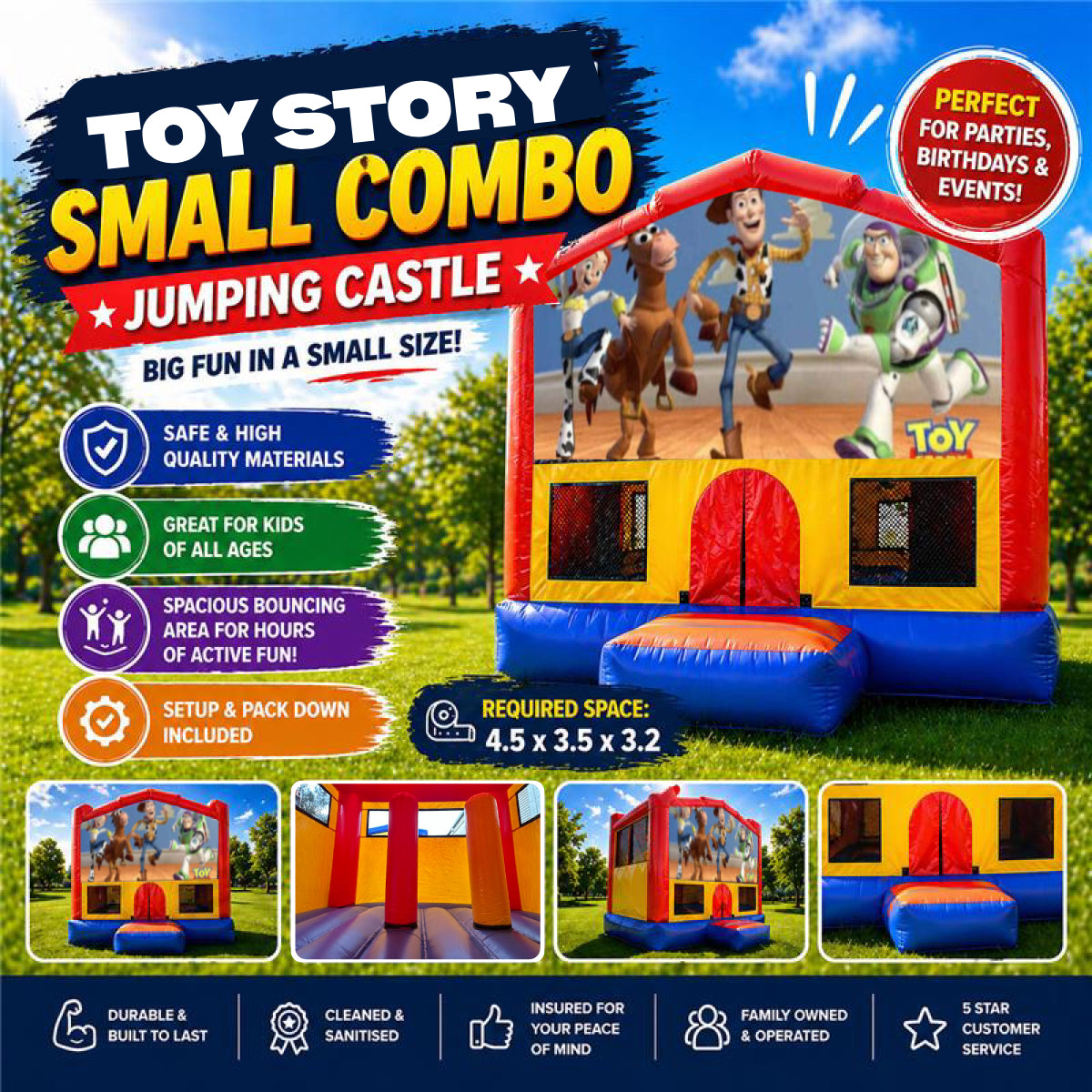 Toy Story Small Combo Jumping Castle