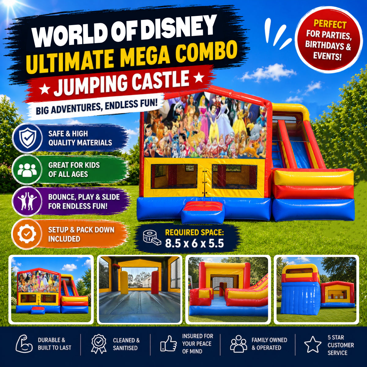 World of Disney Ultimate Mega Combo Jumping Castle
