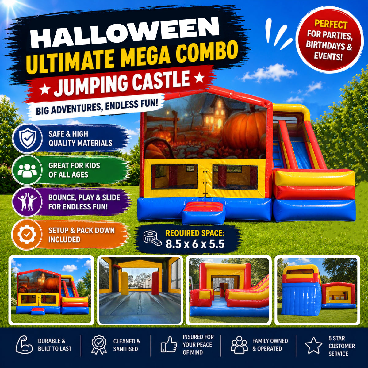 Halloween  Ultimate Mega Combo Jumping Castle