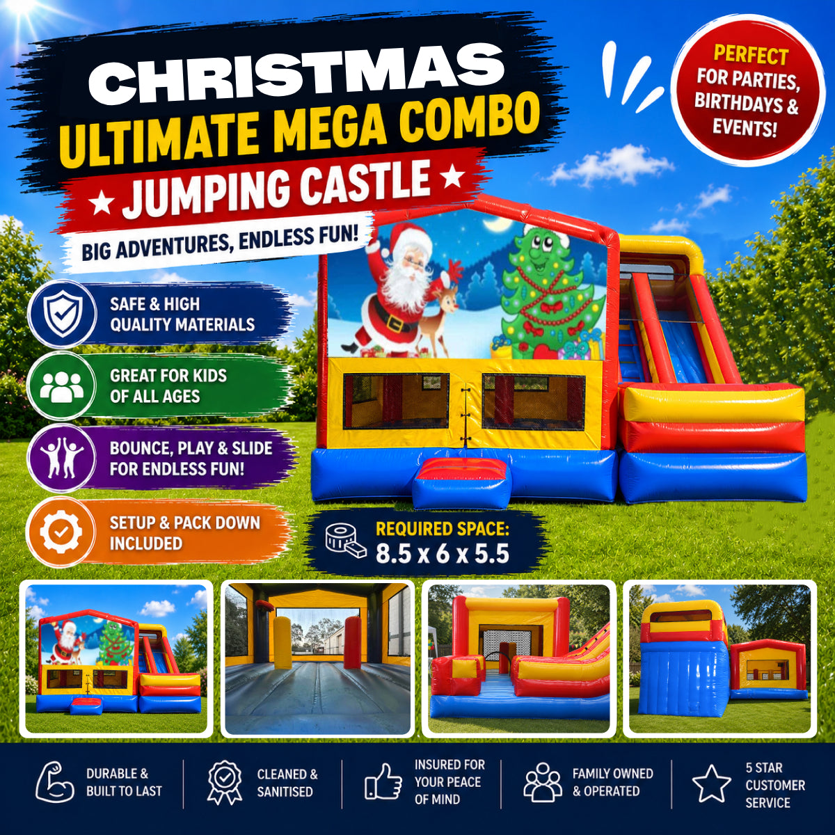 Christmas #2 Ultimate Mega Combo Jumping Castle