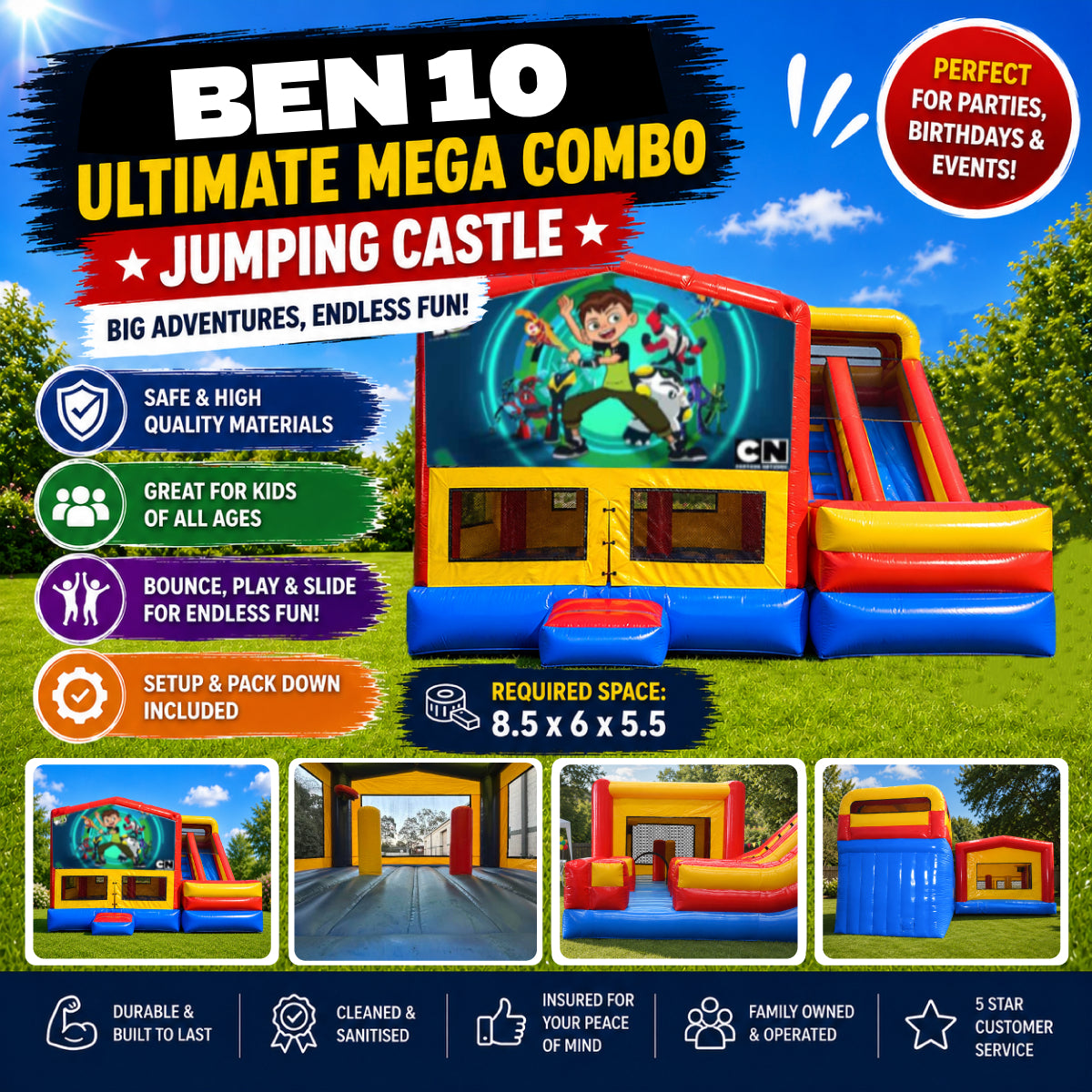Ben10 Ultimate Mega Combo Jumping Castle