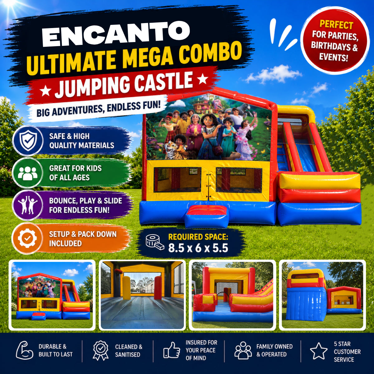 Encanto Ultimate Mega Combo Jumping Castle