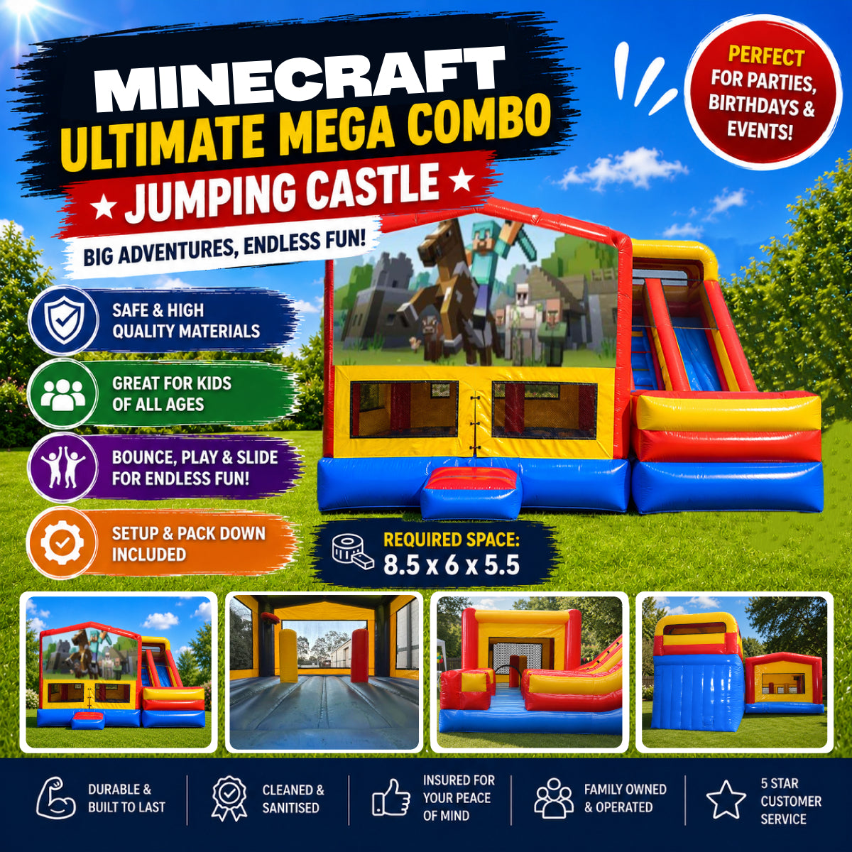 Minecraft Ultimate Mega Combo Jumping Castle