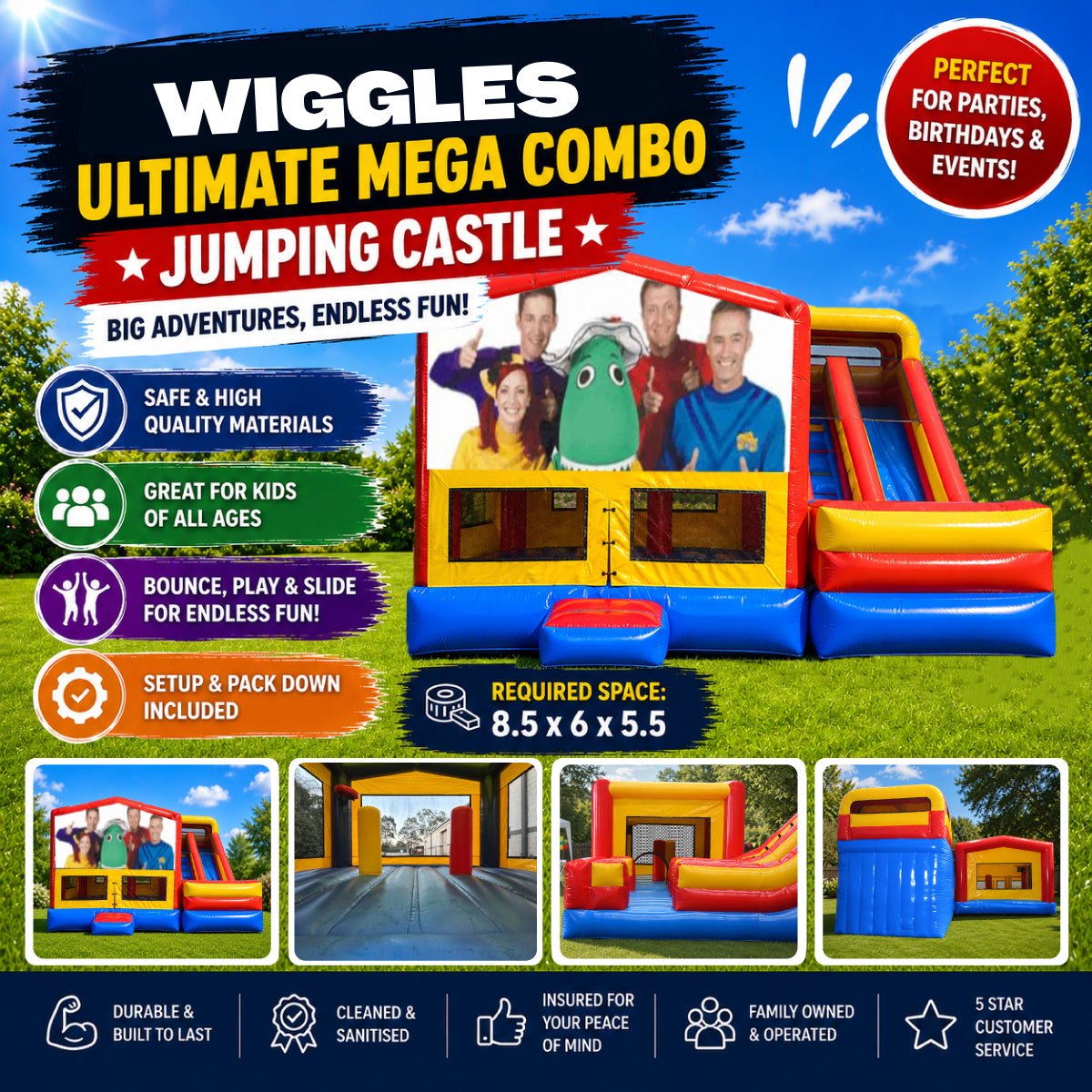 Wiggles Ultimate Mega Combo Jumping Castle