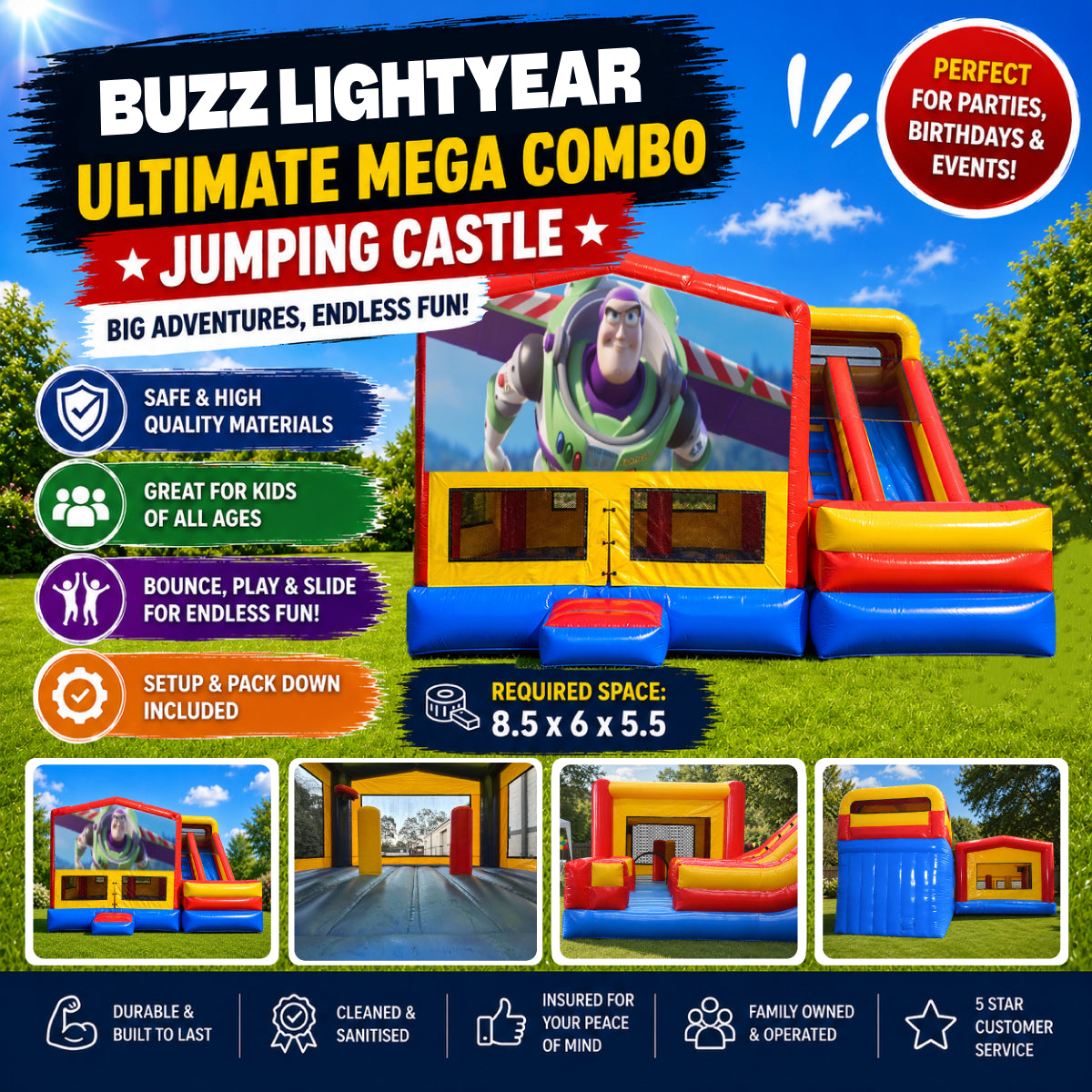 Buzz Lightyear  Ultimate Mega Combo Jumping Castle