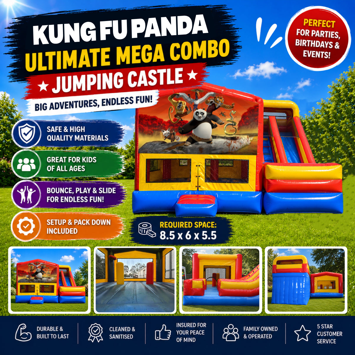 Kung Fu Panda Ultimate Mega Combo Jumping Castle