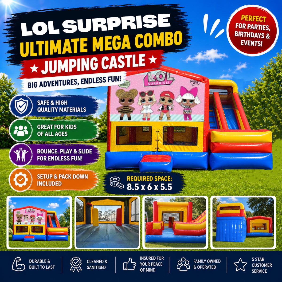 LOL Surprise Ultimate Mega Combo Jumping Castle