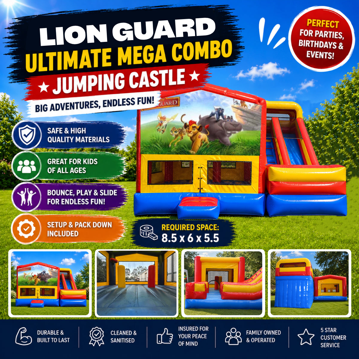 Lion Guard Ultimate Mega Combo Jumping Castle