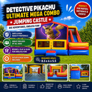 Detective Pikachu Ultimate Mega Combo Jumping Castle