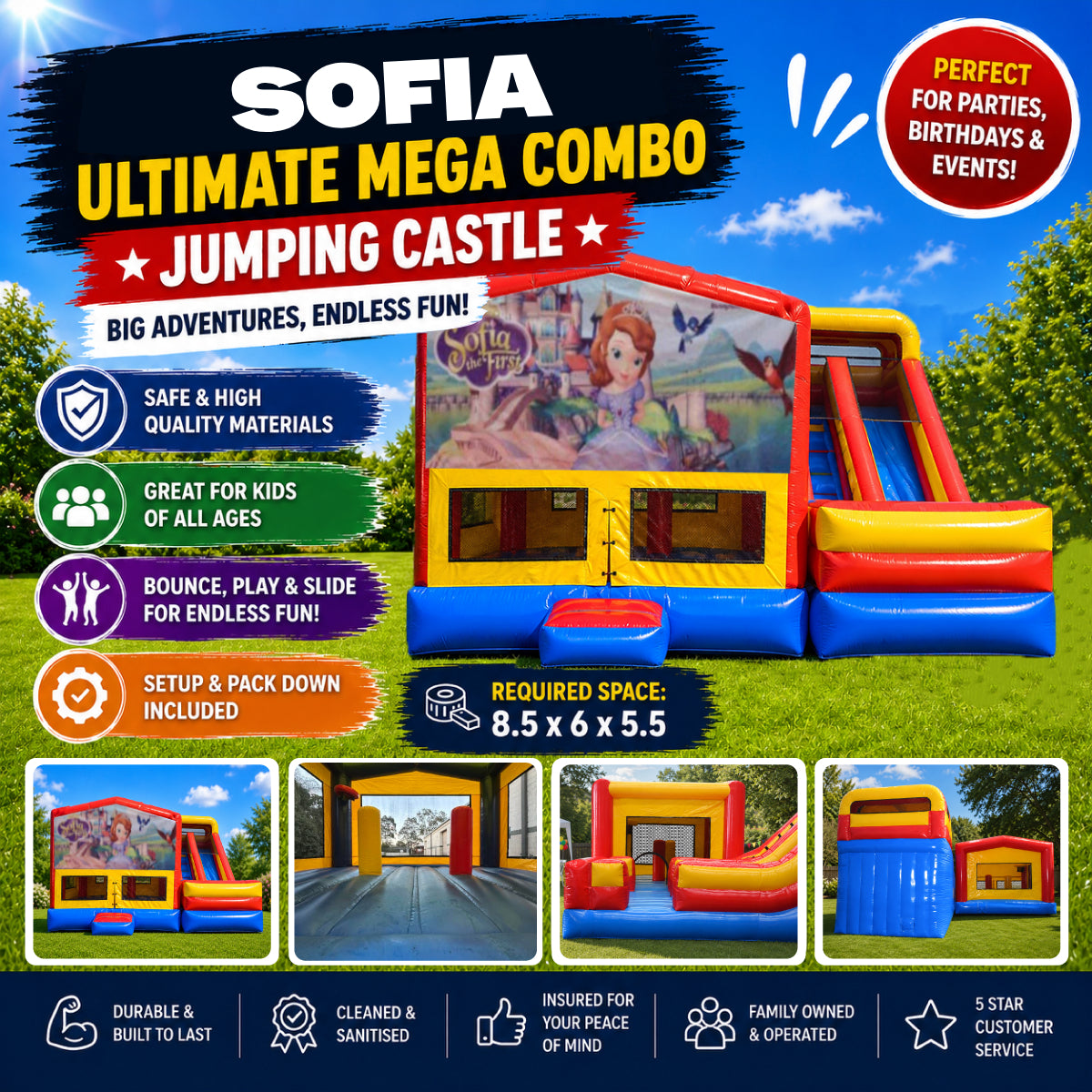 Sofia the First Ultimate Mega Combo Jumping Castle