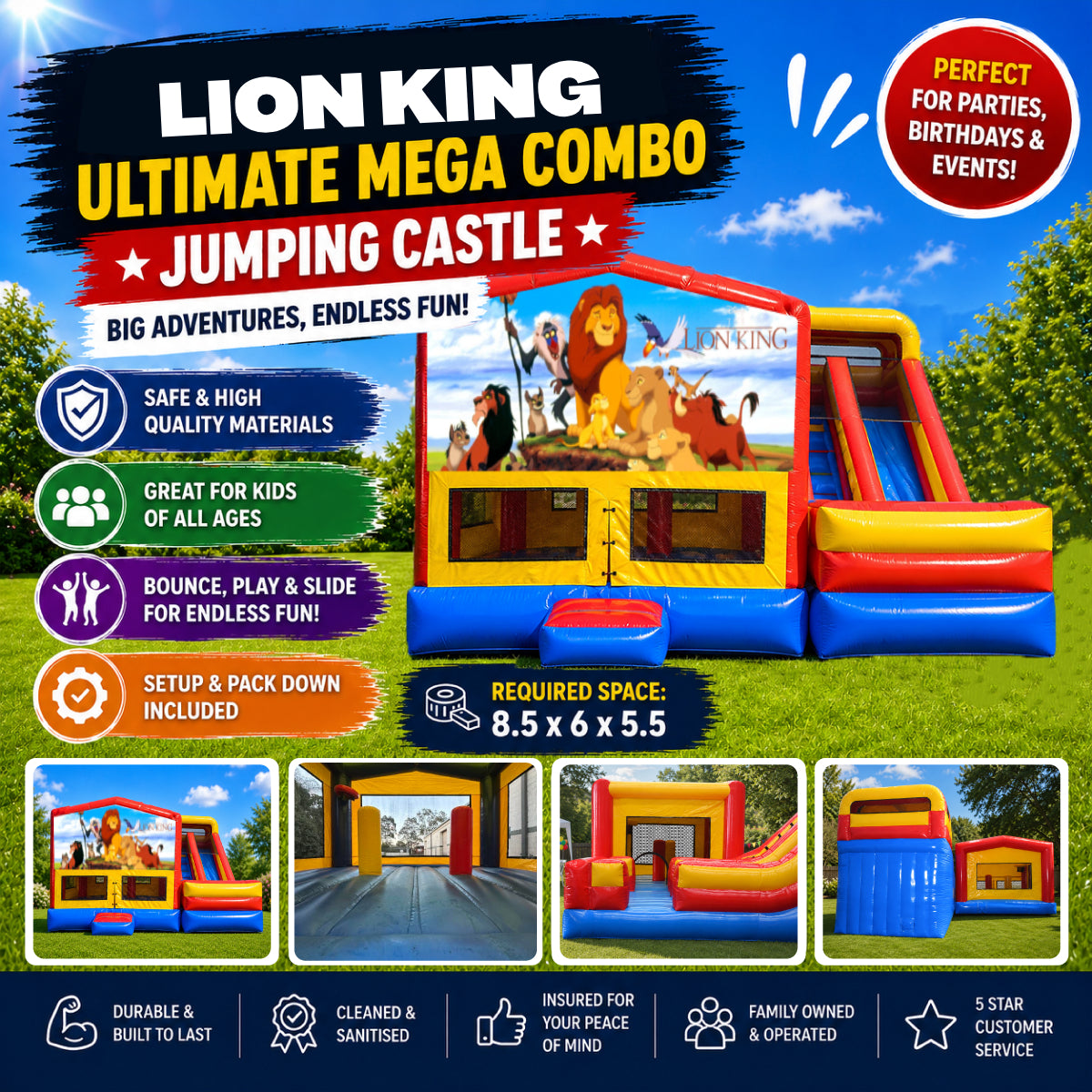 Lion King Ultimate Mega Combo Jumping Castle