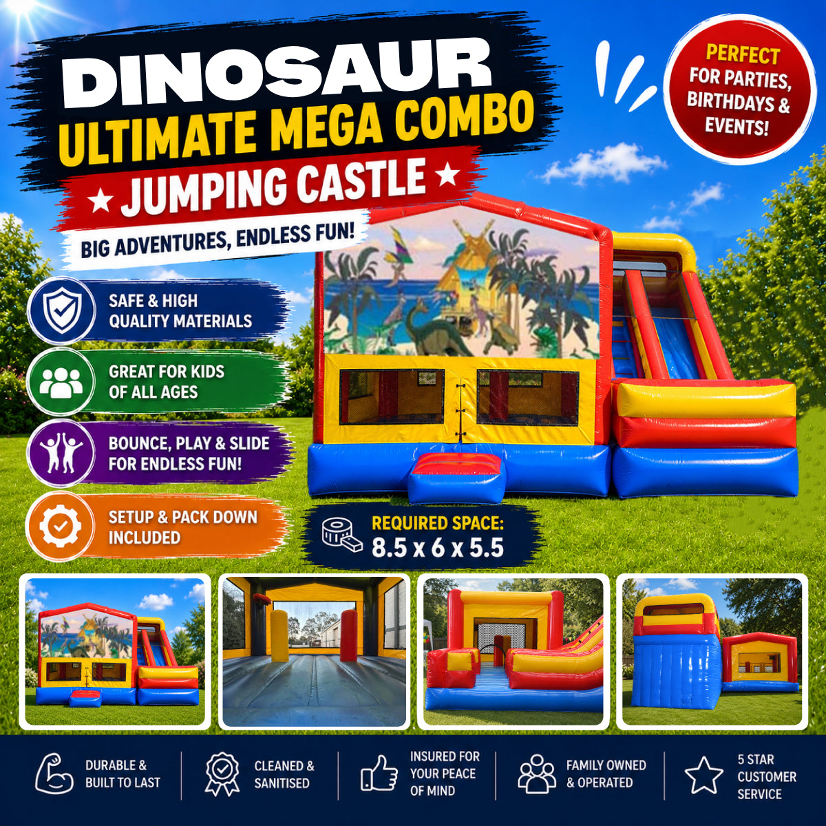 Dinosaur #1 Ultimate Mega Combo Jumping Castle