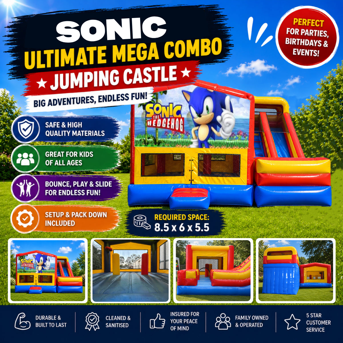 Sonic Ultimate Mega Combo Jumping Castle