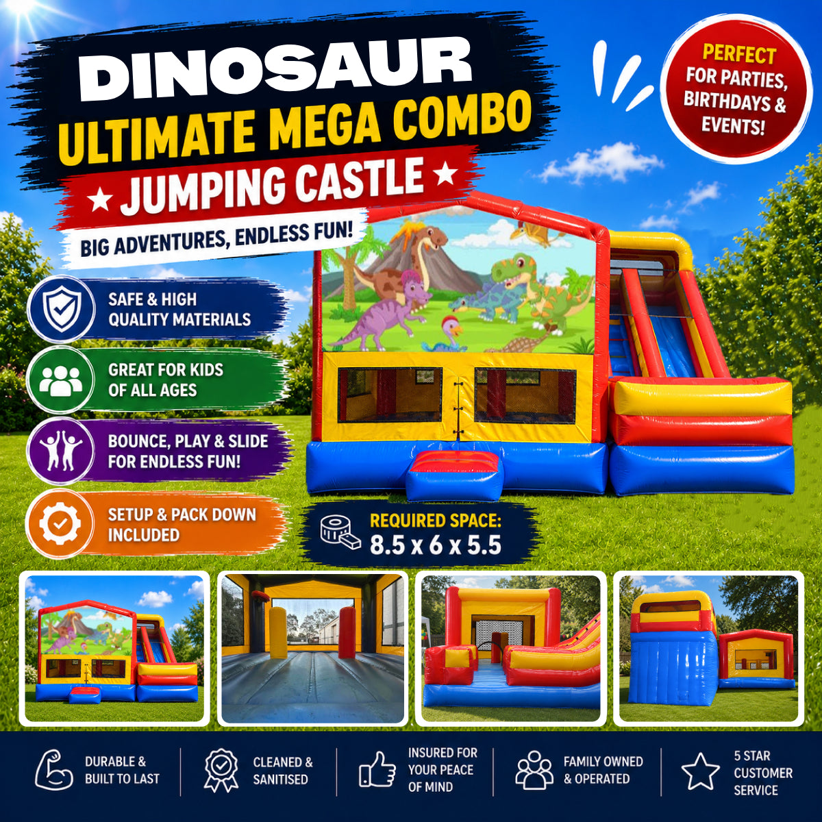 Dinosaur #2 Ultimate Mega Combo Jumping Castle