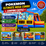 Pokemon Ultimate Mega Combo Jumping Castle