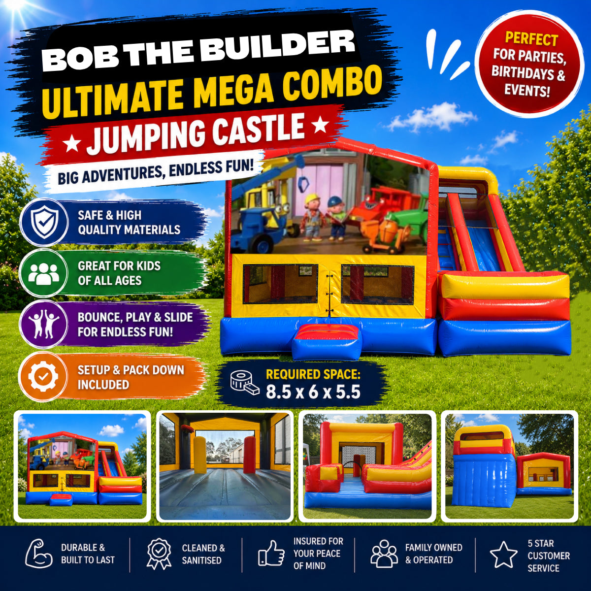 Bob The Builder Ultimate Mega Combo Jumping Castle