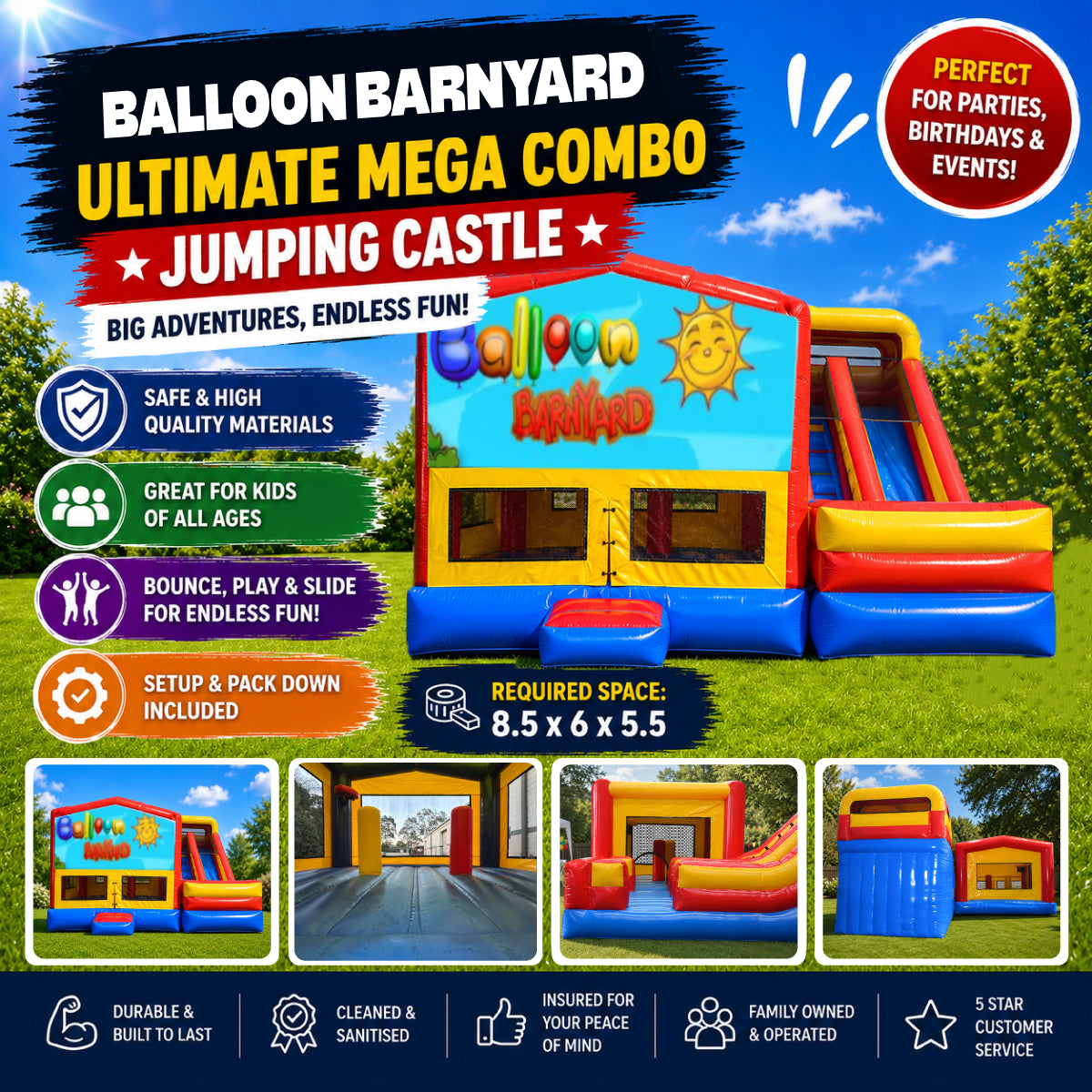 Balloon Barnyard Ultimate Mega Combo Jumping Castle
