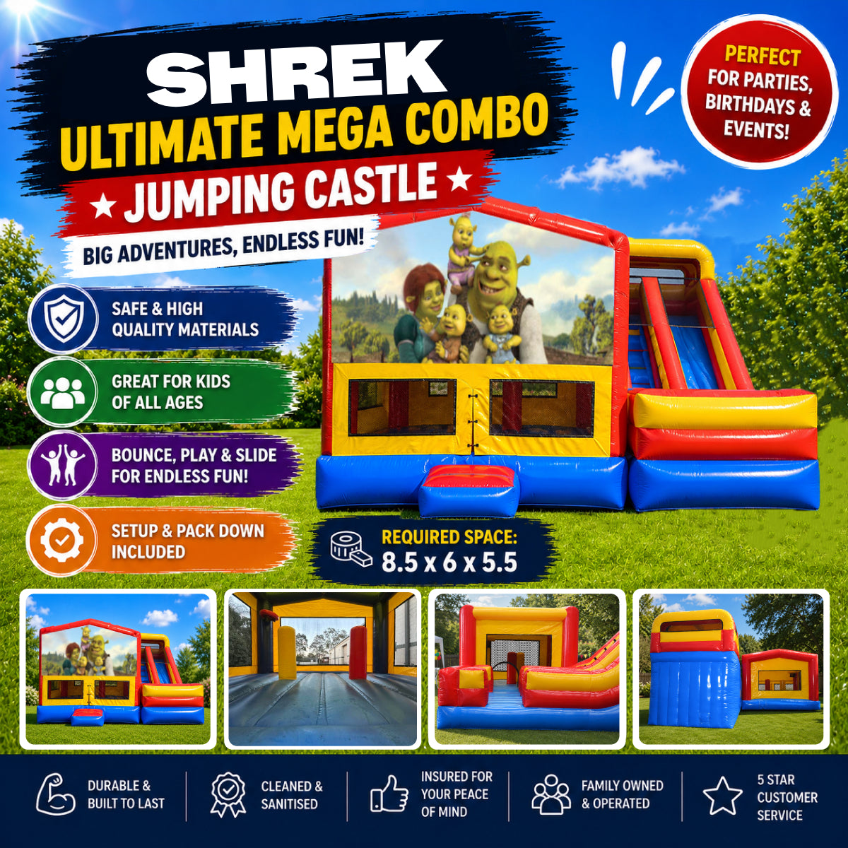 Shrek Ultimate Mega Combo Jumping Castle