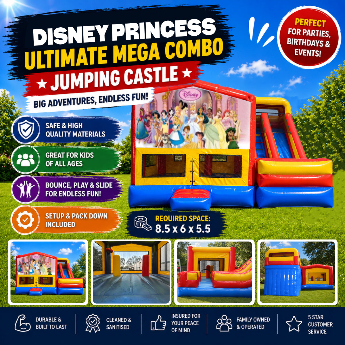 Disney Princess Ultimate Mega Combo Jumping Castle