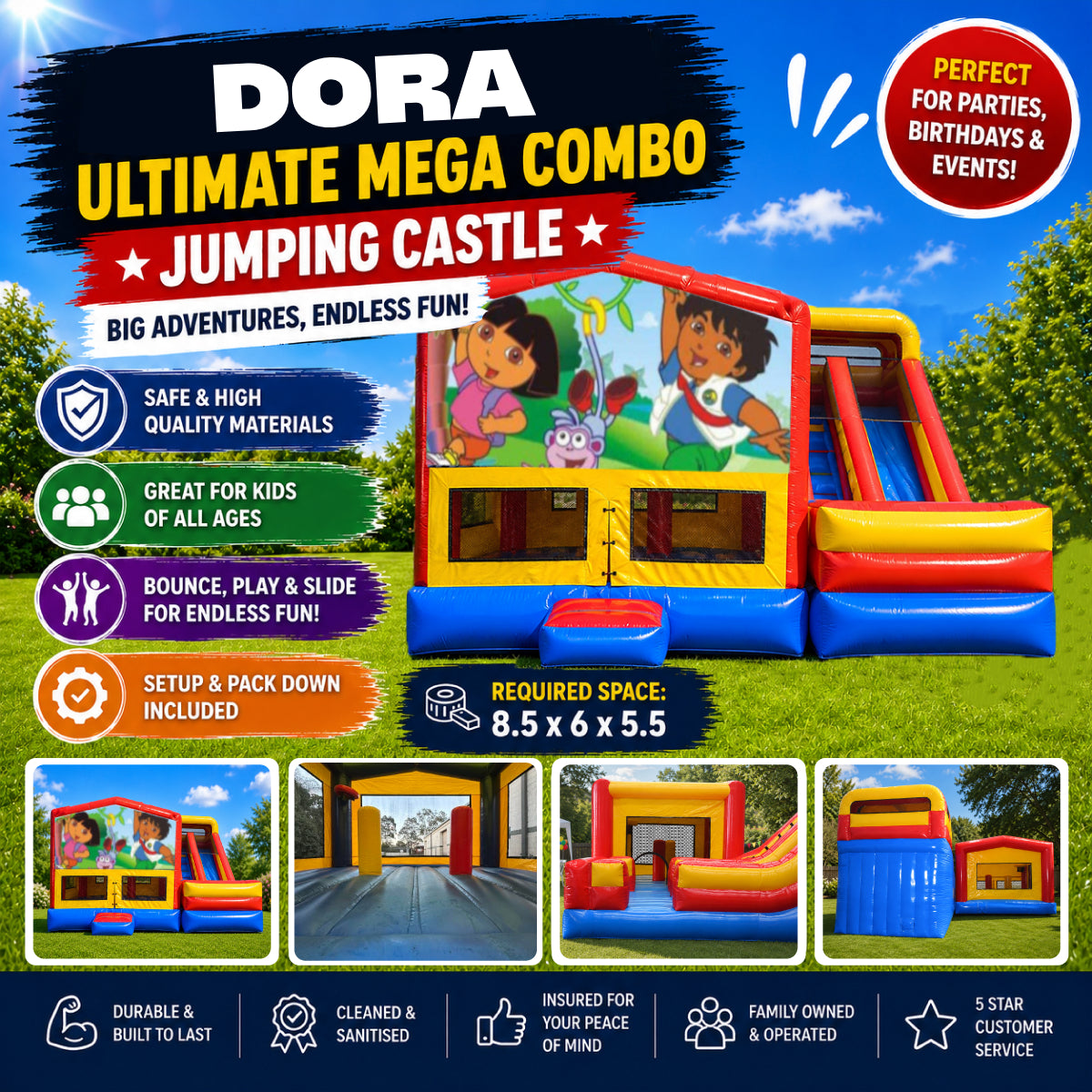 Dora Ultimate Mega Combo Jumping Castle