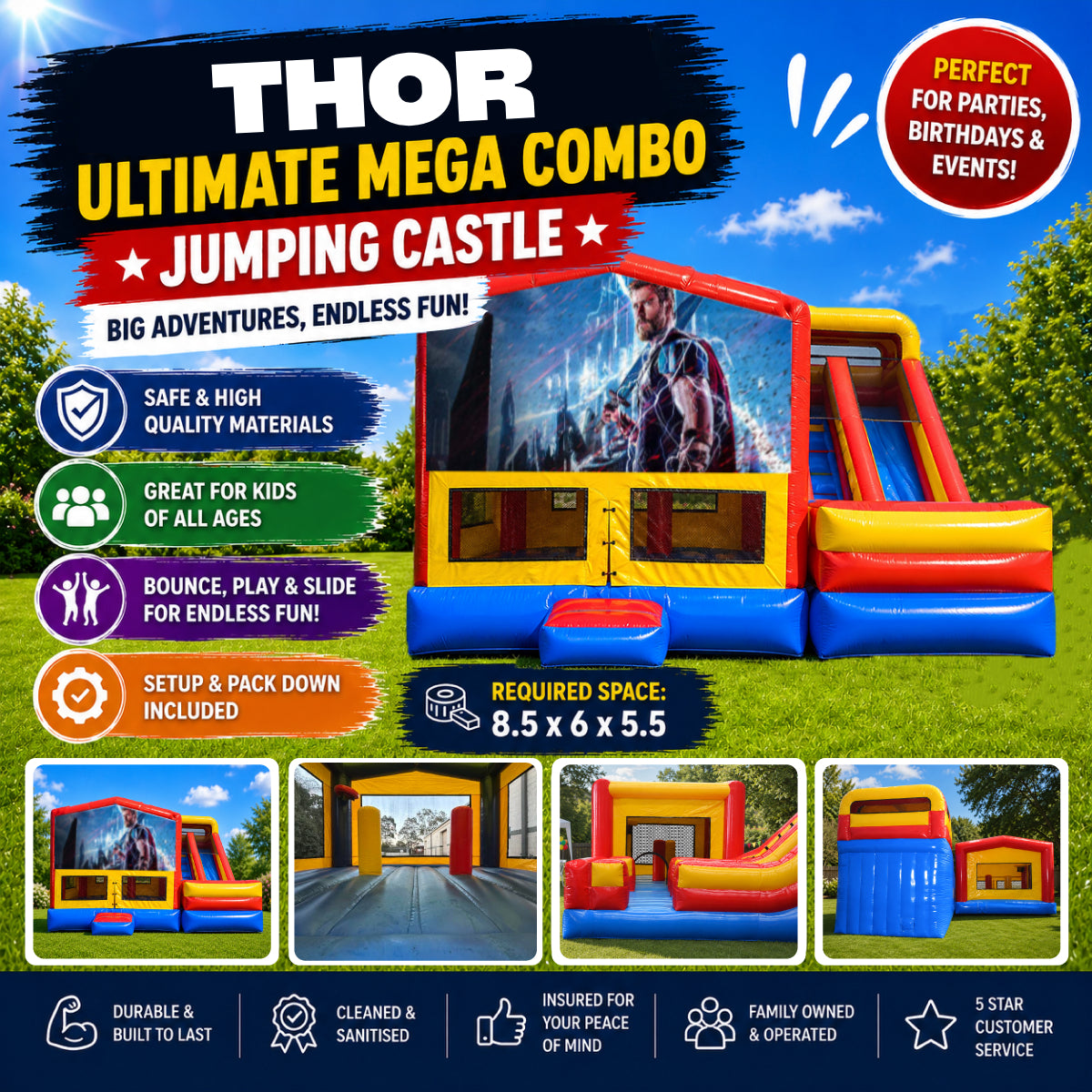 Thor Ultimate Mega Combo Jumping Castle