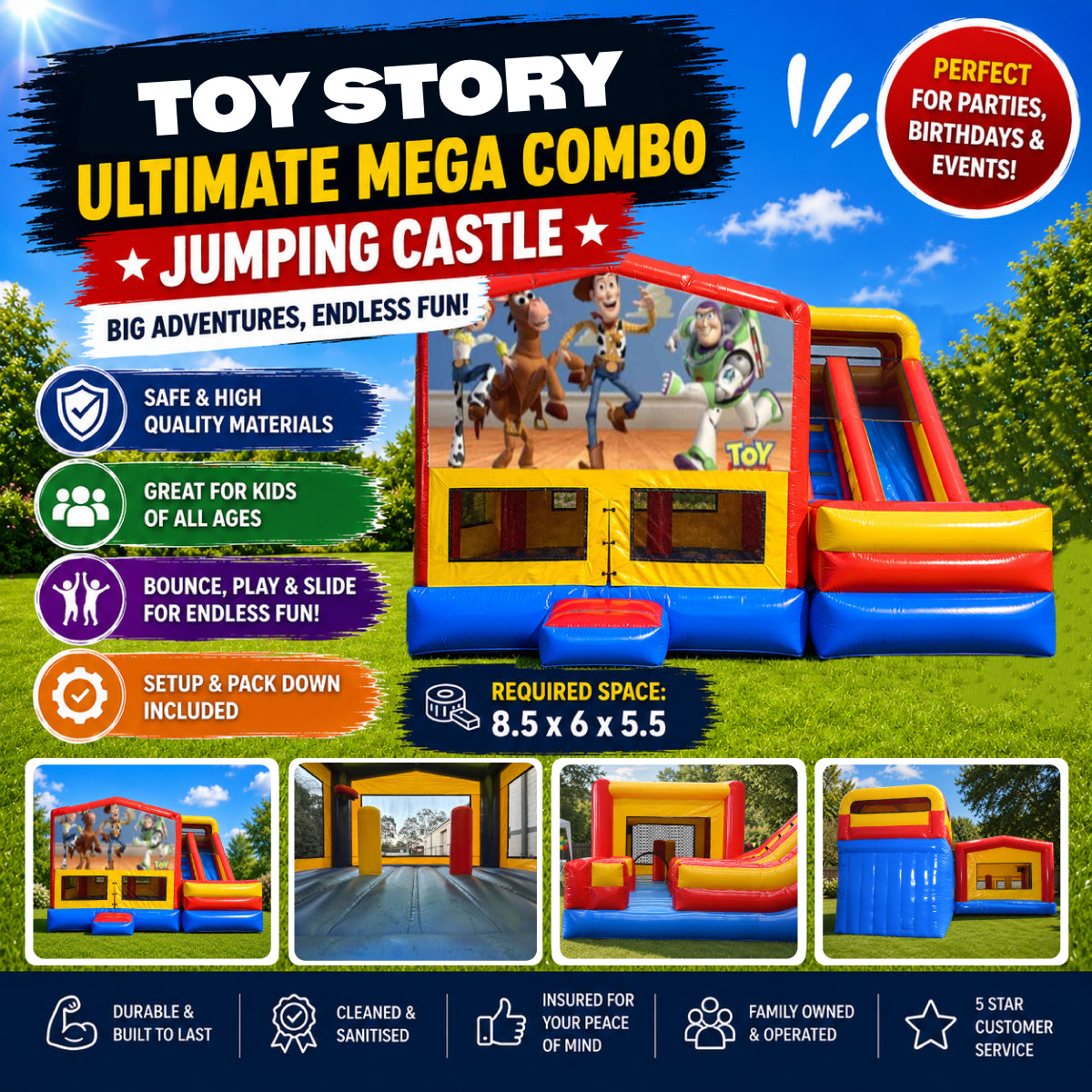 Toy Story Ultimate Mega Combo Jumping Castle