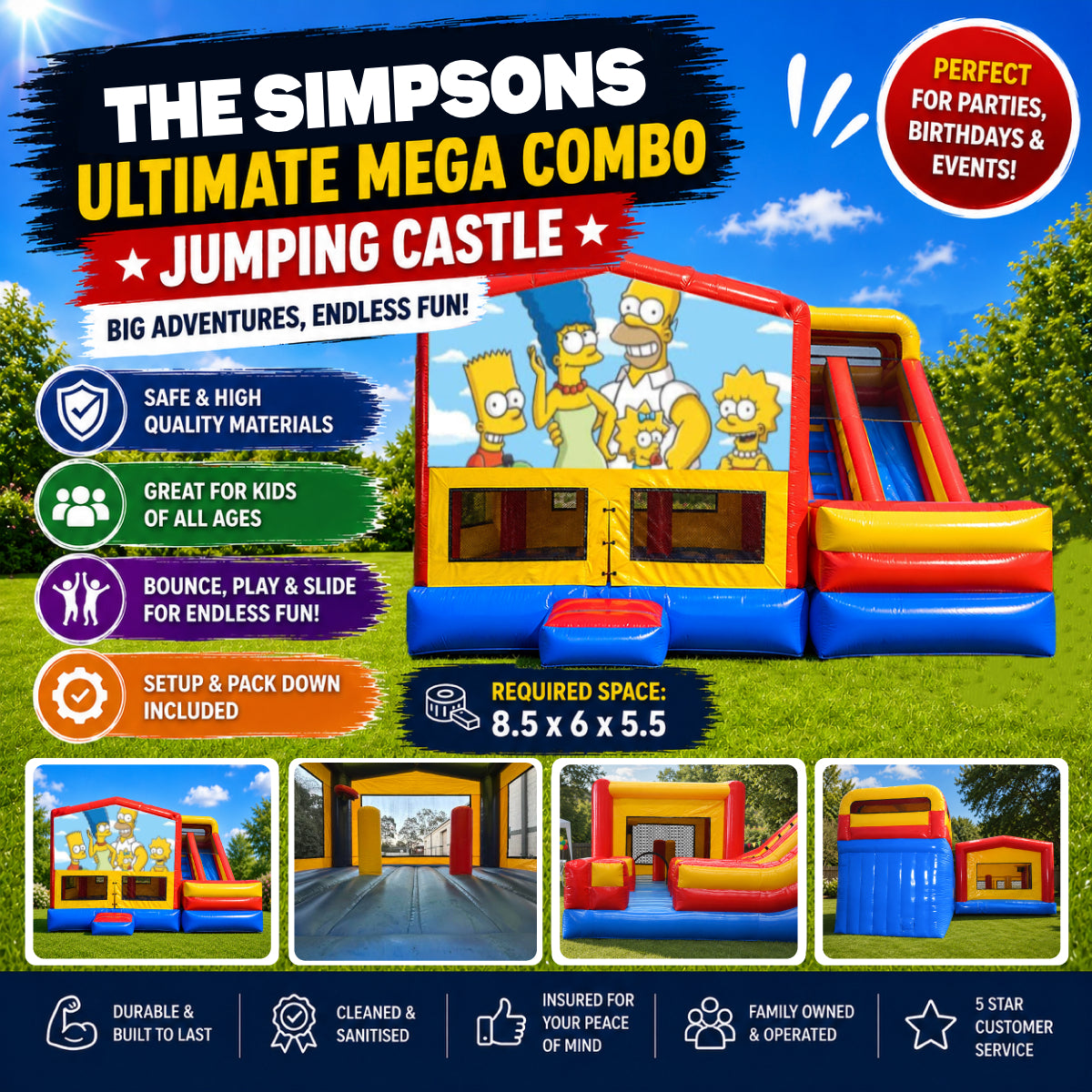 The Simpsons Ultimate Mega Combo Jumping Castle