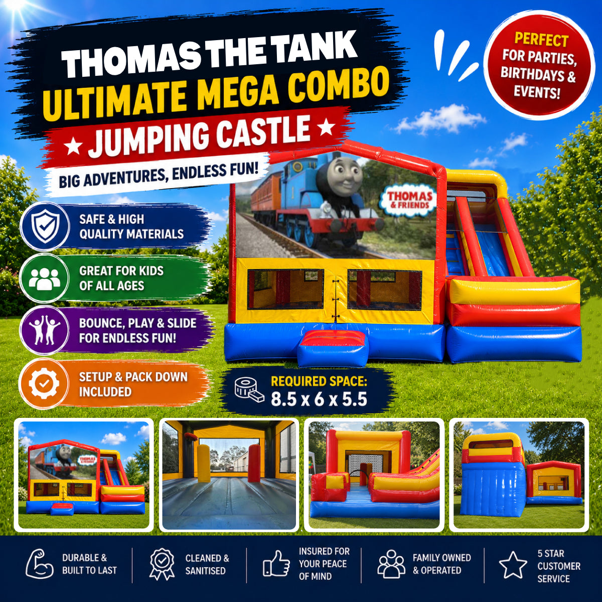 Thomas the Tank Ultimate Mega Combo Jumping Castle