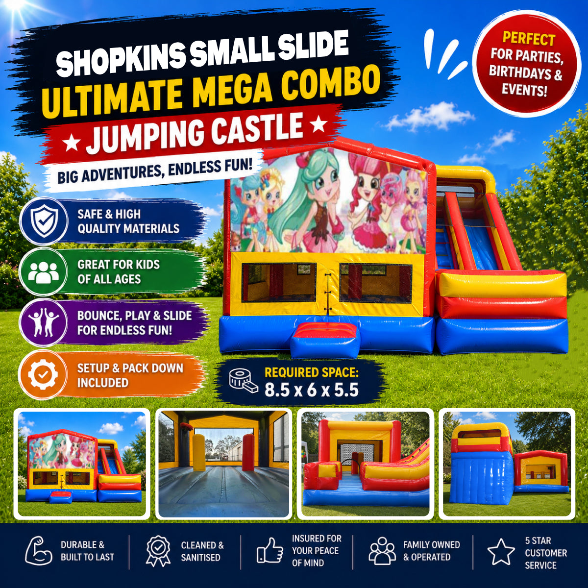 Shopkins Ultimate Mega Combo Jumping Castle