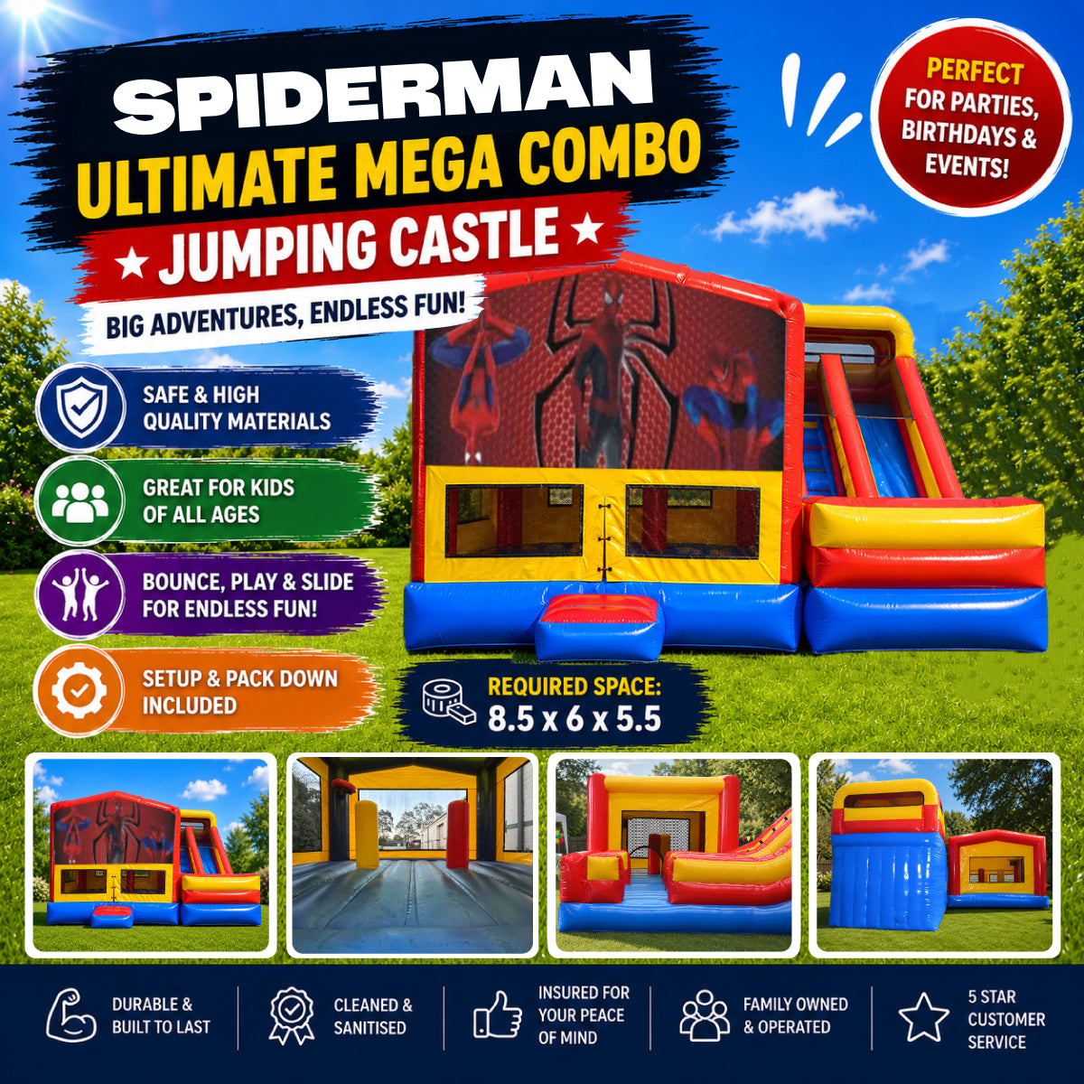 Spiderman Ultimate Mega Combo Jumping Castle