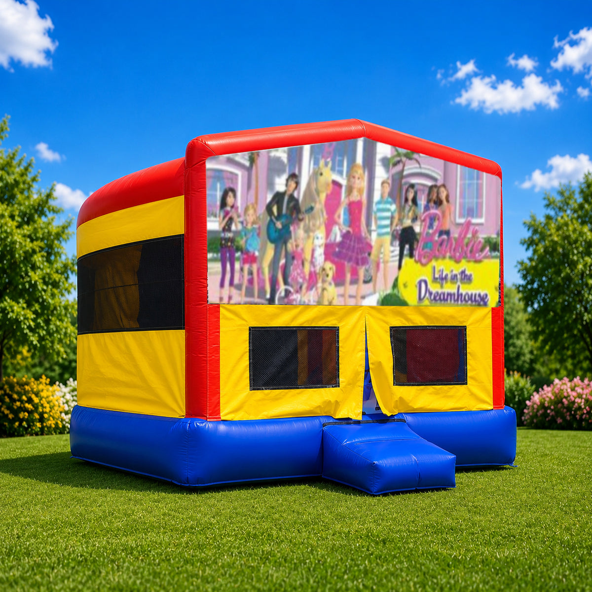 Barbie Double Super Drop Combo Jumping Castle
