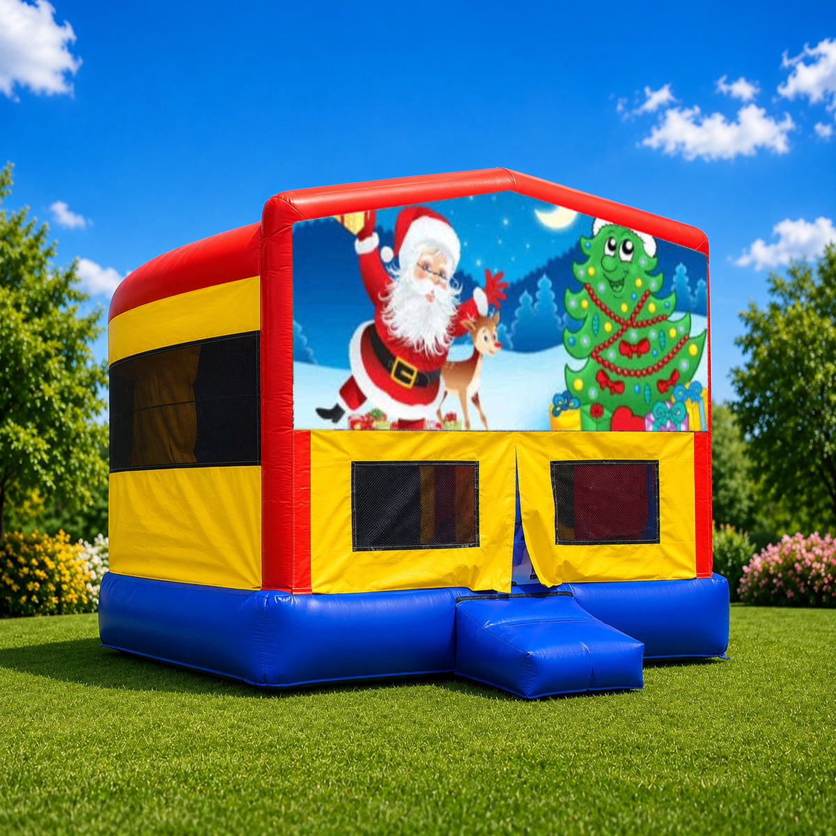 Christmas #2 Double Super Drop Combo Jumping Castle