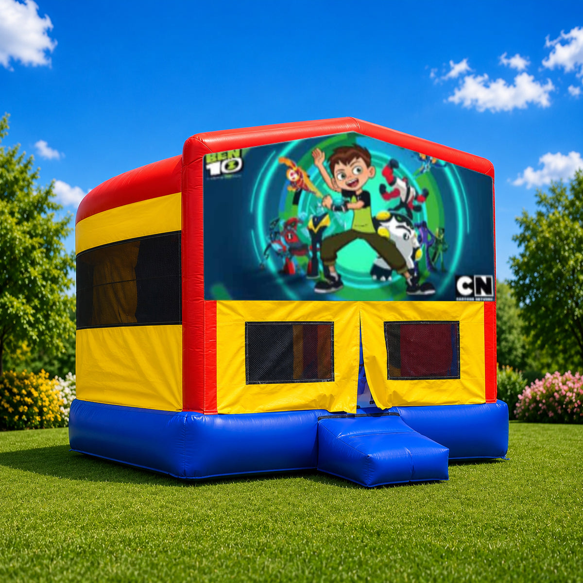 Ben10 Double Super Drop Combo Jumping Castle