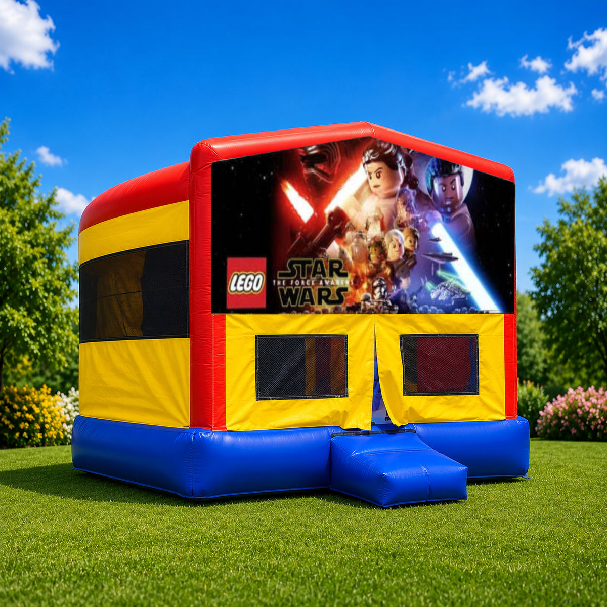 Lego Star Wars Double Super Drop Combo Jumping Castle