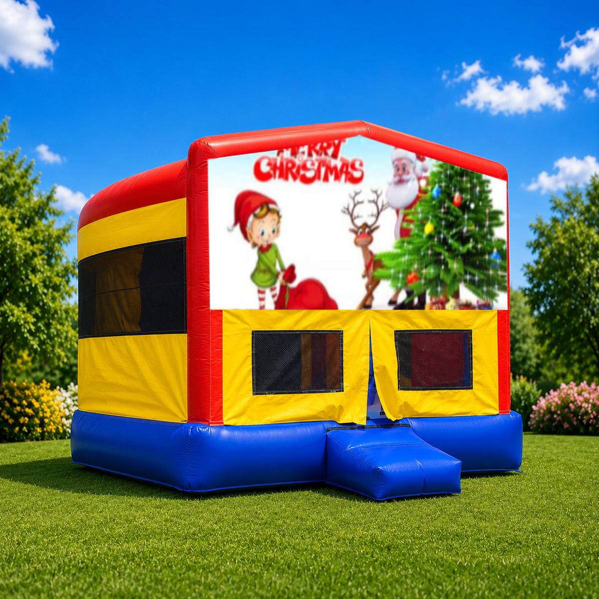 Christmas #9 Double Super Drop Combo Jumping Castle
