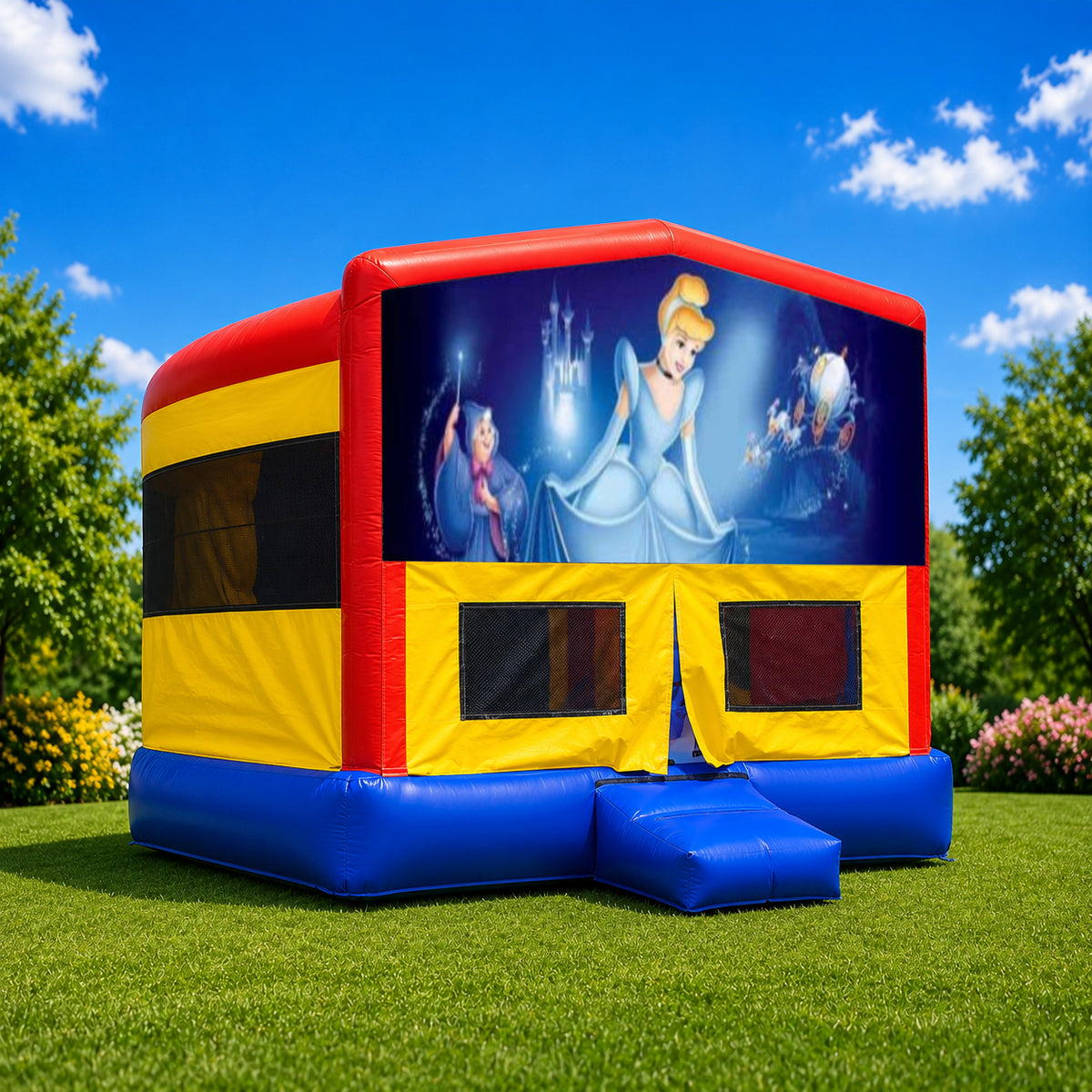 Cinderella Double Super Drop Combo Jumping Castle