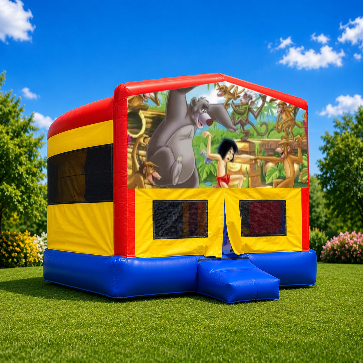 Jungle Book  Double Super Drop Combo Jumping Castle