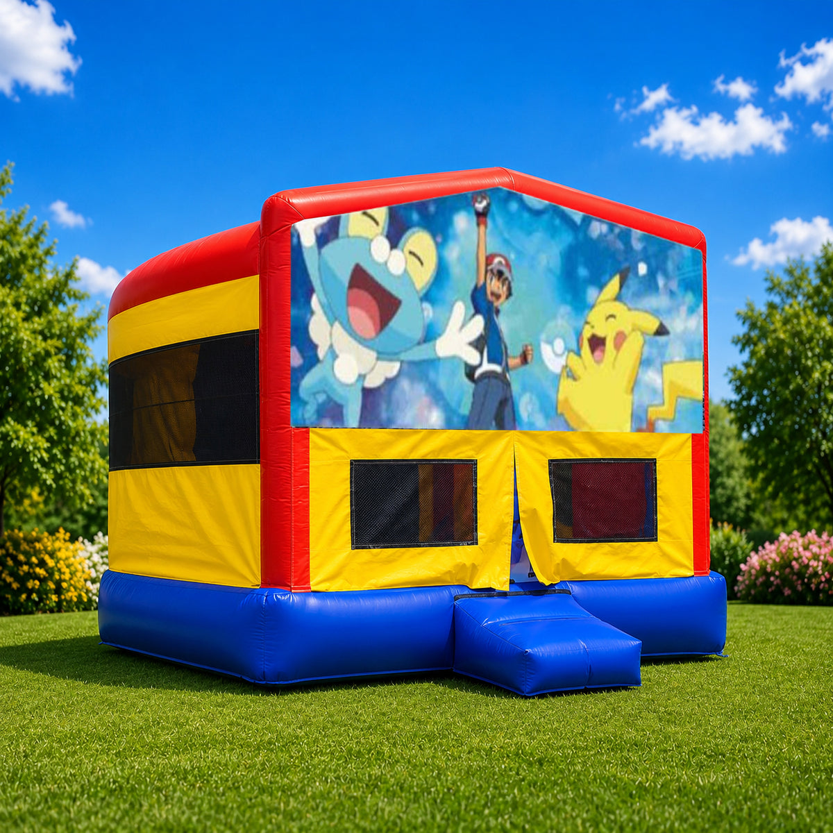 Pokemon Double Super Drop Combo Jumping Castle
